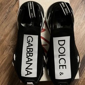 Dolce&Gabbana mesh logo slip-on sneakers